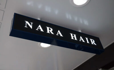 Double-sided Light Box Signs for Nara Hair
