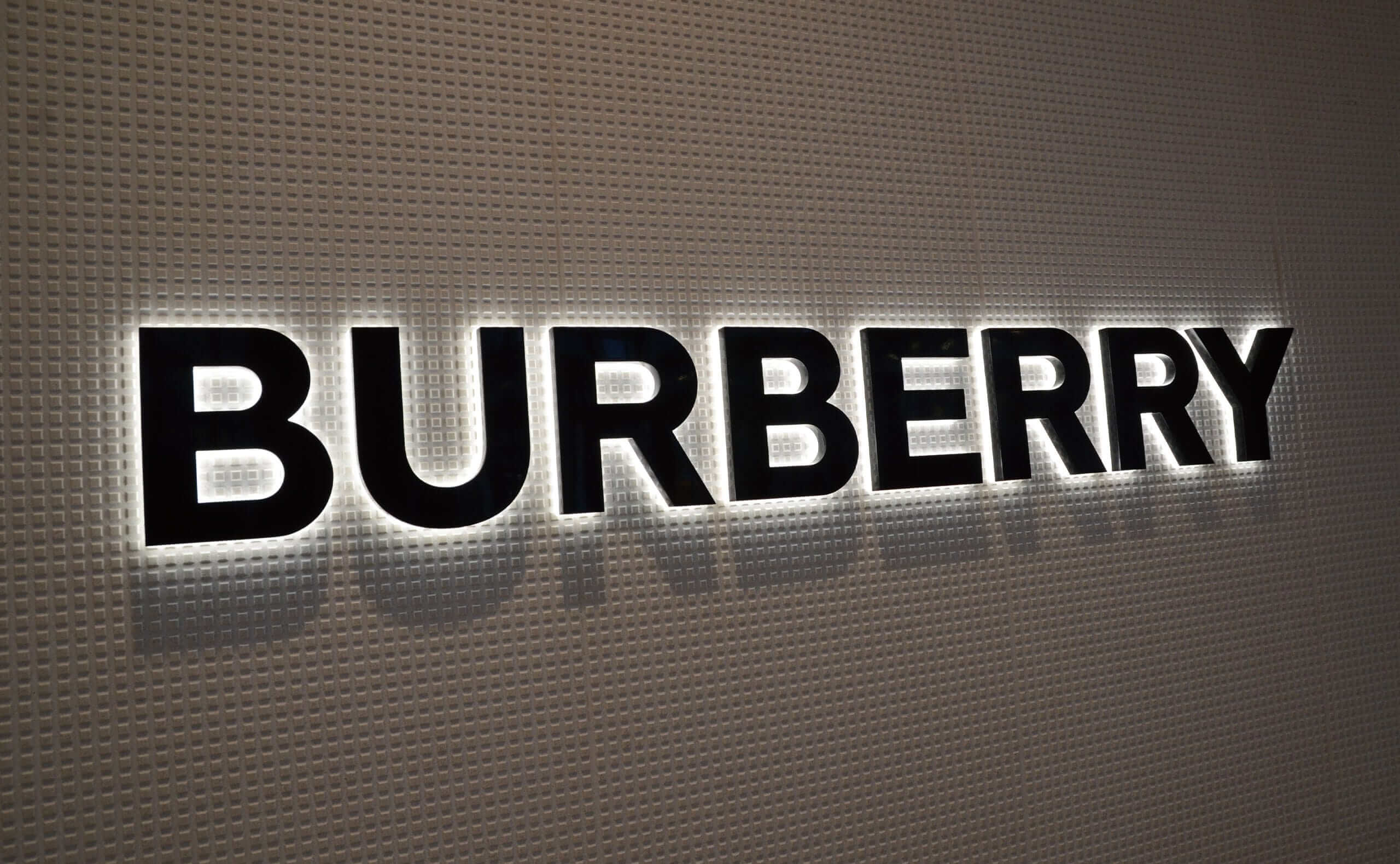 Backlit Channel Letters for Burberry