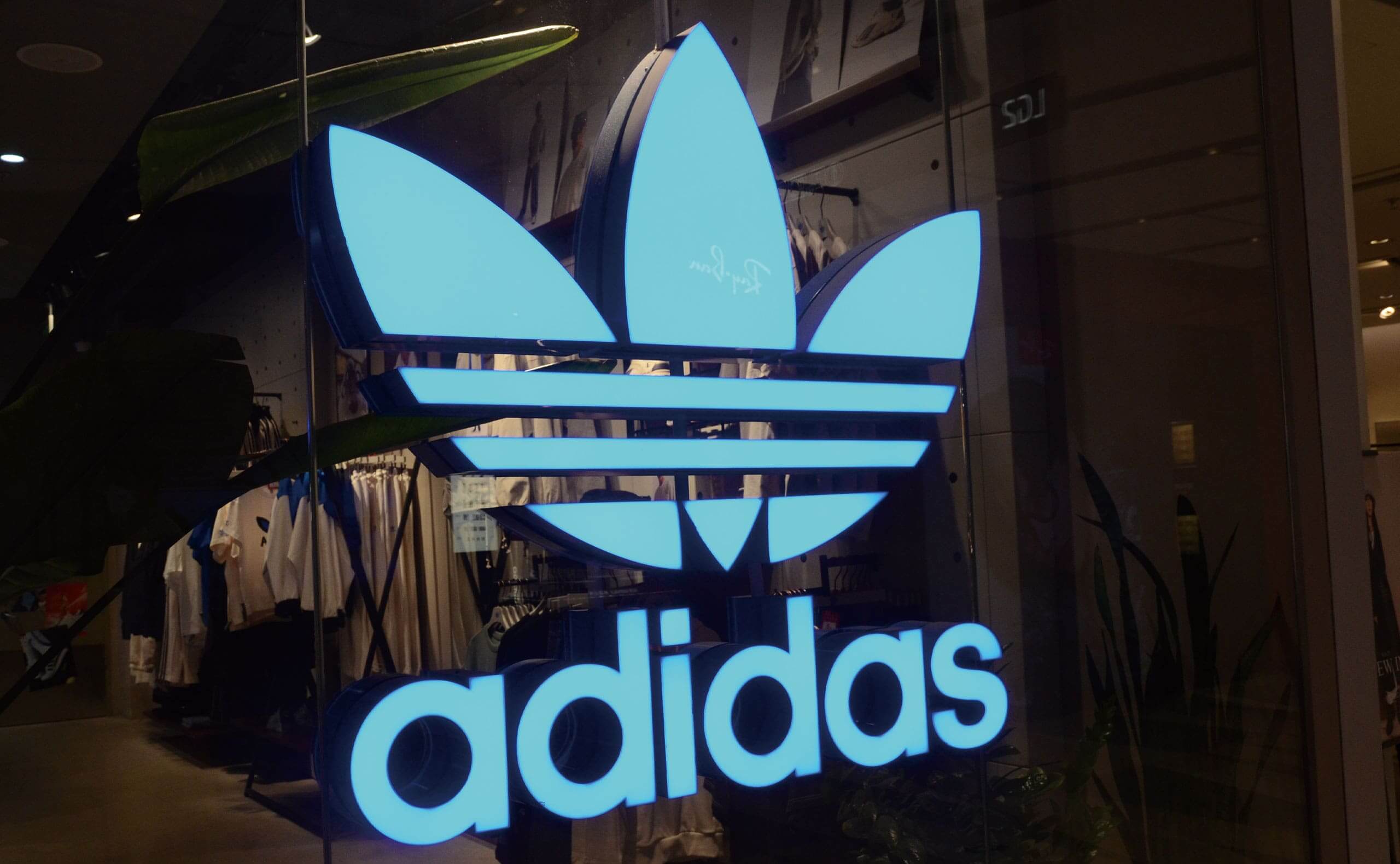 Front Lit Channel Letters for Adidas