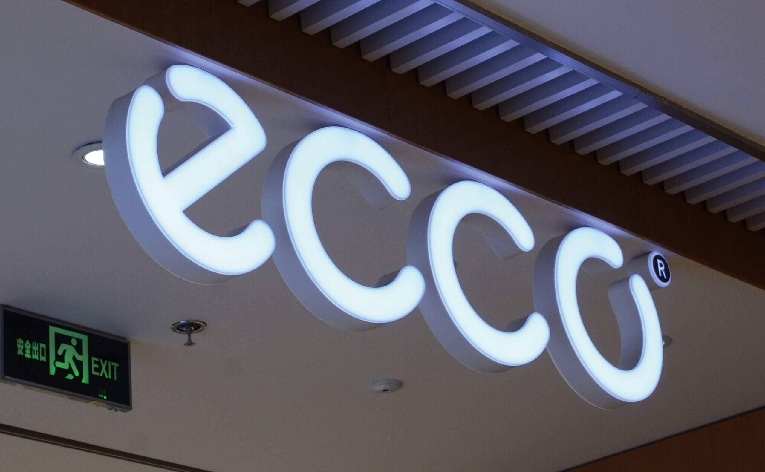 Front Lit Channel Letters for Ecco