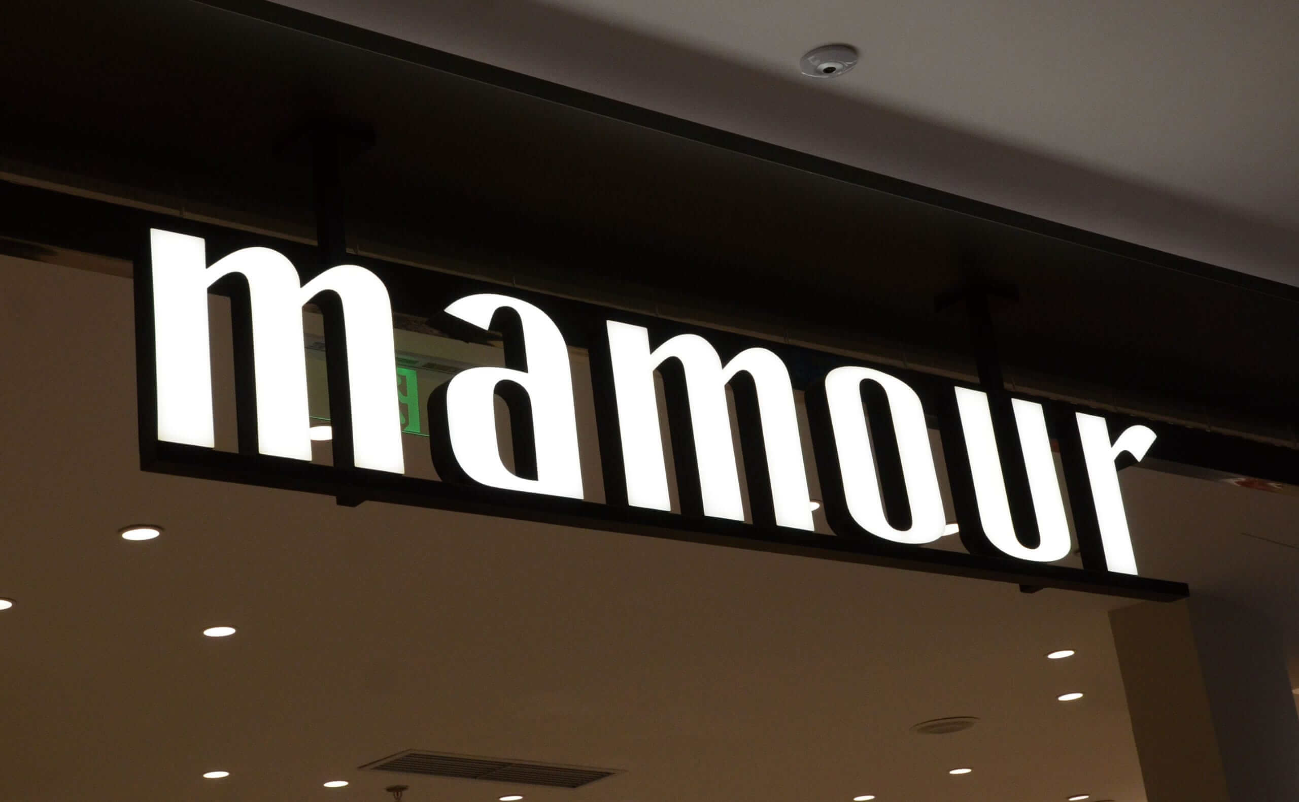 Front Lit Channel Letters for Mamour